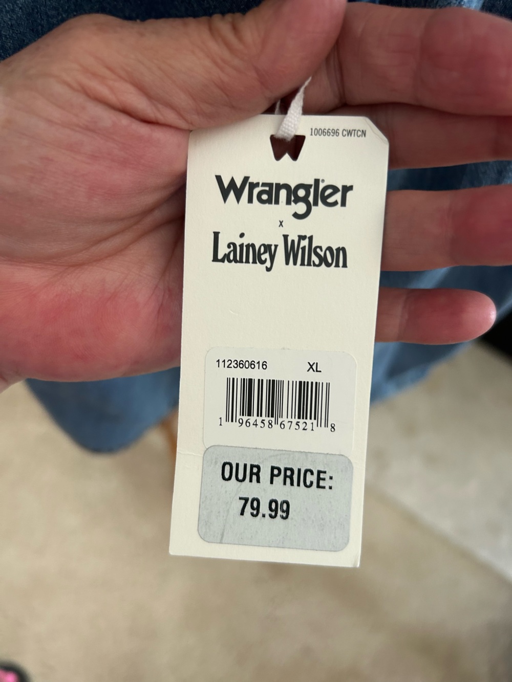 Wrangler X Lainey Light Blue Denim Western Snap-Front Shirt - Picture 9 of 13